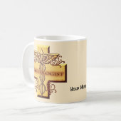 Kruis Caduceus Psycholoog Koffiemok (Voorkant links)