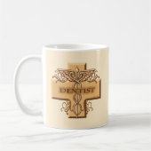 Kruis Caduceus Tandarts Koffiemok (Links)
