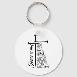 Kruis Christelijk Christus Jezus Is Mijn God Konin Sleutelhanger