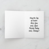 Kruis Christus Is Opgestaan Feestdagen Kaart (Binnen)