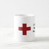 kruis, CPR: Koffie Pulmonaire reanimatie Koffiemok (Center)