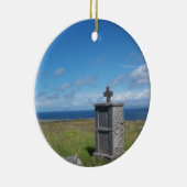 Kruis door de zee keramisch ornament (Rechts)