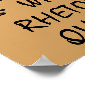 Kruis een grapje met een retorische vraag Funny Po Poster (Hoek)