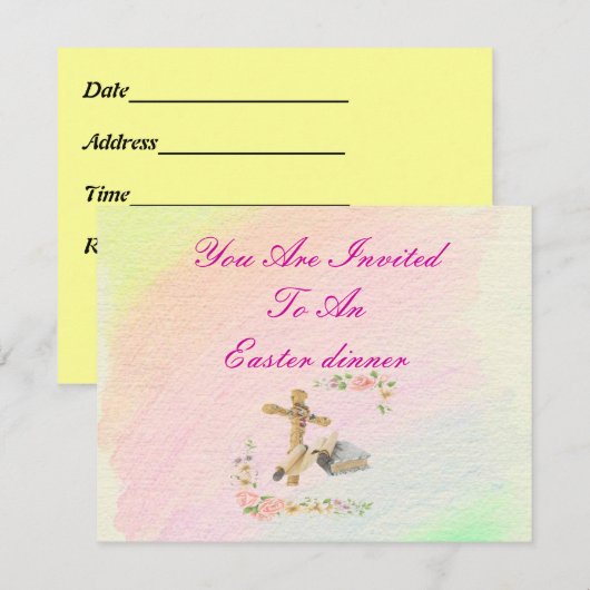 Kruis en Bijbel - Kaart (Voorkant / Achterkant)