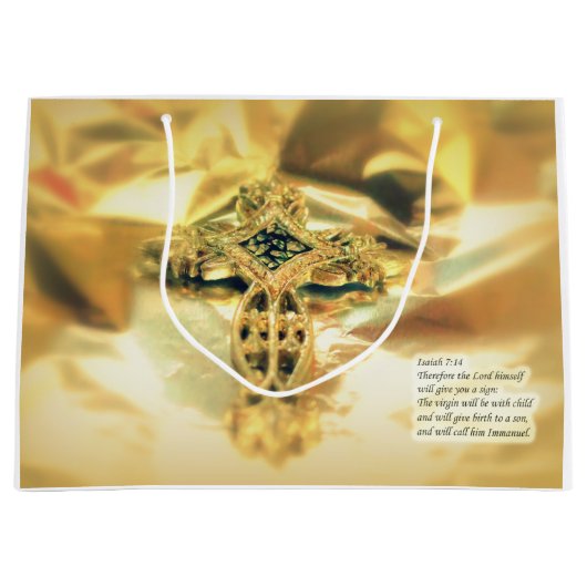 Kruis- en bijbelprijsopgave - christendom groot cadeauzakje (Voorkant)