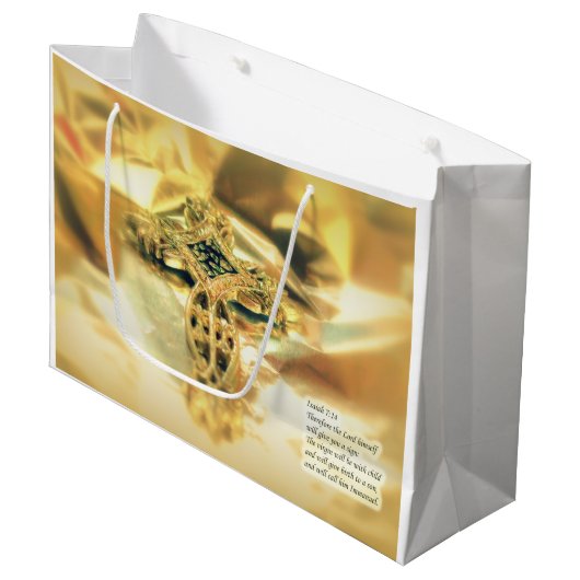 Kruis- en bijbelprijsopgave - christendom groot cadeauzakje (Voorkant Gekanteld)