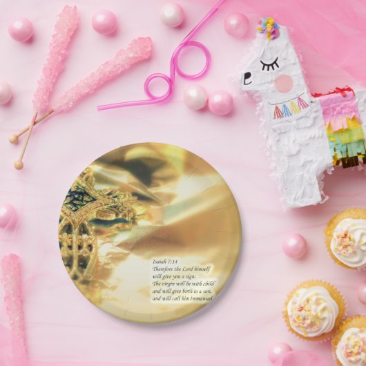 Kruis- en bijbelprijsopgave - christendom papieren bordje (Feest)