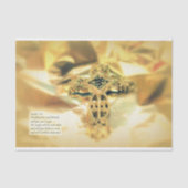 Kruis- en bijbelprijsopgave - christendom tissuepapier (Voorkant)