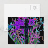 Kruis en bloemen door Amelia Carrie Briefkaart (Voorkant / Achterkant)