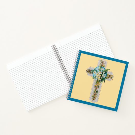 Kruis en Bloemen Notitieboek (Binnen)