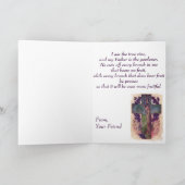 Kruis en Boom John: 14: 6 Christelijk Wenskaart Feestdagen Kaart (Binnen)