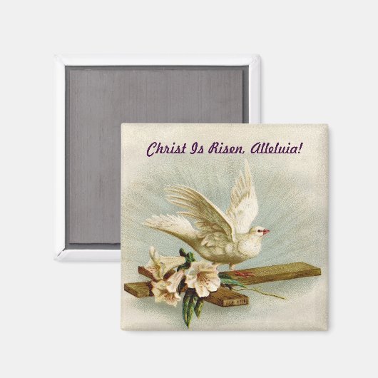  kruis en duif magneet (Voorkant / Achterkant)