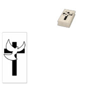 Kruis en duif rubberstempel (Gestempeld)