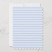 Kruis en duif | Uitnodiging tot blauwe jongen (Achterkant)