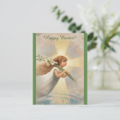  Kruis en Engel Dragen Lelies Briefkaart (Staand voorkant)