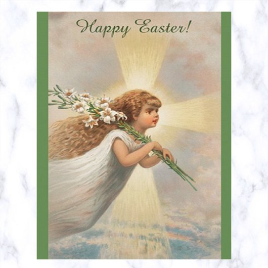  Kruis en Engel Dragen Lelies Briefkaart