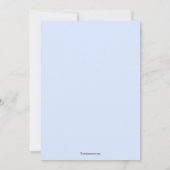 Kruis en hart Baby Boy Baptisme Kaart (Achterkant)