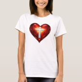 Kruis en Hart T-shirt (Voorkant)