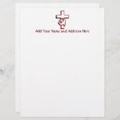 Kruis en Heilige Geest Briefhoofd (Voorkant / Achterkant)