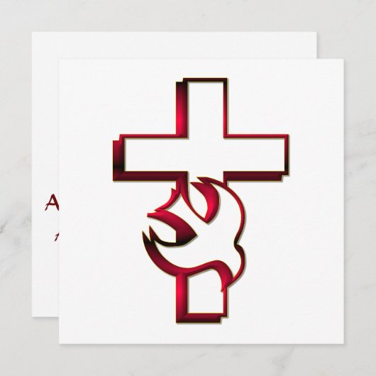 Kruis en Heilige Geest Kaart (Voorkant / Achterkant)