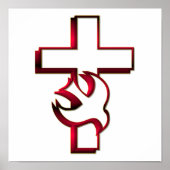 Kruis en Heilige Geest Poster (Voorkant)