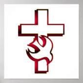 Kruis en Heilige Geest Poster (Voorkant)