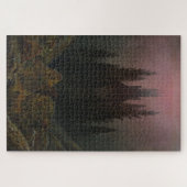 Kruis en kathedraal in de bergen - Friedrich Legpuzzel (Horizontaal)