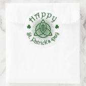 Kruis- en klaverronde sticker (Tas)