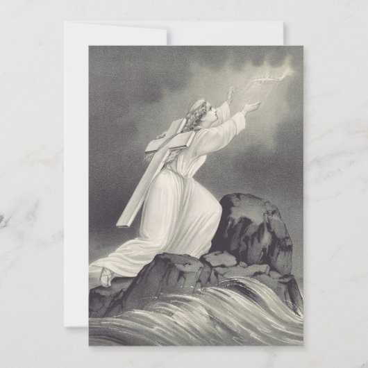 Kruis en Kroon Christelijk symbool Bedankkaart (Voorkant)