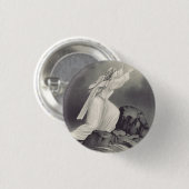 Kruis en kroon Christelijk symbool Ronde Button 3,2 Cm (Voorkant /achterkant)