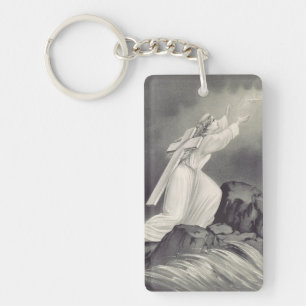 Kruis en kroon Christelijk symbool Sleutelhanger