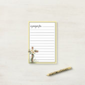 Kruis en Lelie Gebedskamer Oorlog Post-it® Notes (Op bureau)
