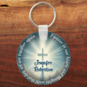 Kruis en naam sleutelhanger (Achterkant)