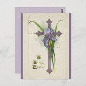 Kruis en Pasen Iris Briefkaart (Voorkant / Achterkant)
