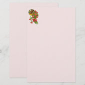 Kruis en Rode Anjers Briefpapier (Voorkant / Achterkant)