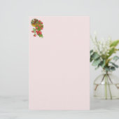 Kruis en Rode Anjers Briefpapier (Staand voorkant)