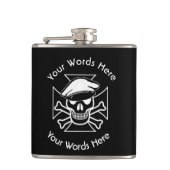 Kruis en schedel, dwarsbeenderen heupfles (Voorkant)