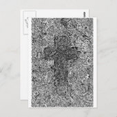 Kruis en symbolen briefkaart (Voorkant / Achterkant)