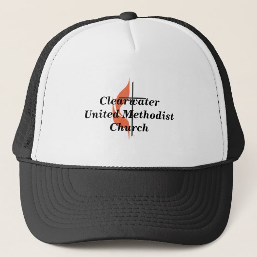 Kruis en vlam, ClearwaterUnited MethodistChurch Trucker Pet (Voorkant)