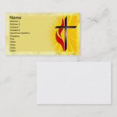 Kruis en vlam visitekaartje (Voorkant / Achterkant)