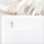 Kruis- en vleugeladreslabel etiket (Insitu)