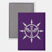 "Kruis en Vleugels Embleem" Magneet (Voorkant / Achterkant)