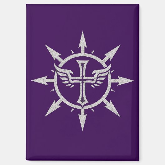 "Kruis en Vleugels Embleem" Magneet (Voorkant)