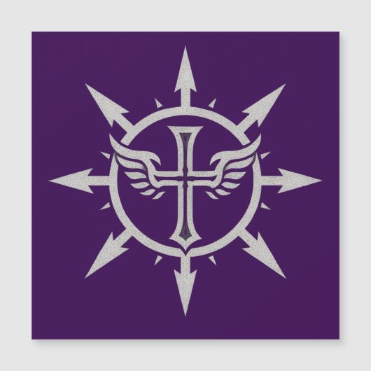 "Kruis en Vleugels Embleem" Magneet (Voorkant)