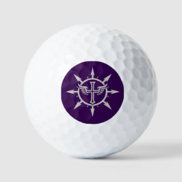 "Kruis- en vleugelsymbool" golfballen