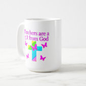 KRUIS- EN VLINDERDOCENTEN ZEGENEN DESIGN KOFFIEMOK (Voorkant links)