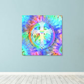 Kruis en Vredesbord Canvas Afdruk (Insitu (Houten vloer))