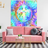 Kruis en Vredesbord Canvas Afdruk (Insitu (Woonkamer))