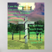 Kruis en wijn poster (Voorkant)