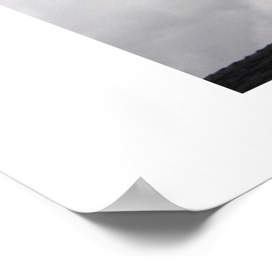 Kruis en wolken poster (Hoek)